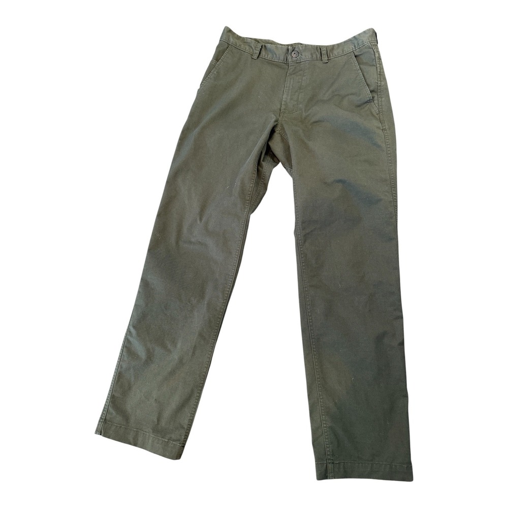 The North Face Mens Chino Pants Olive Green Straight Leg Twill Trousers Size 32‎